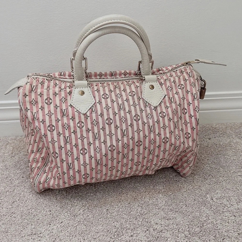 Louis Vuitton Monogram Mini Lin Speedy 30 - Picture 14 of 15